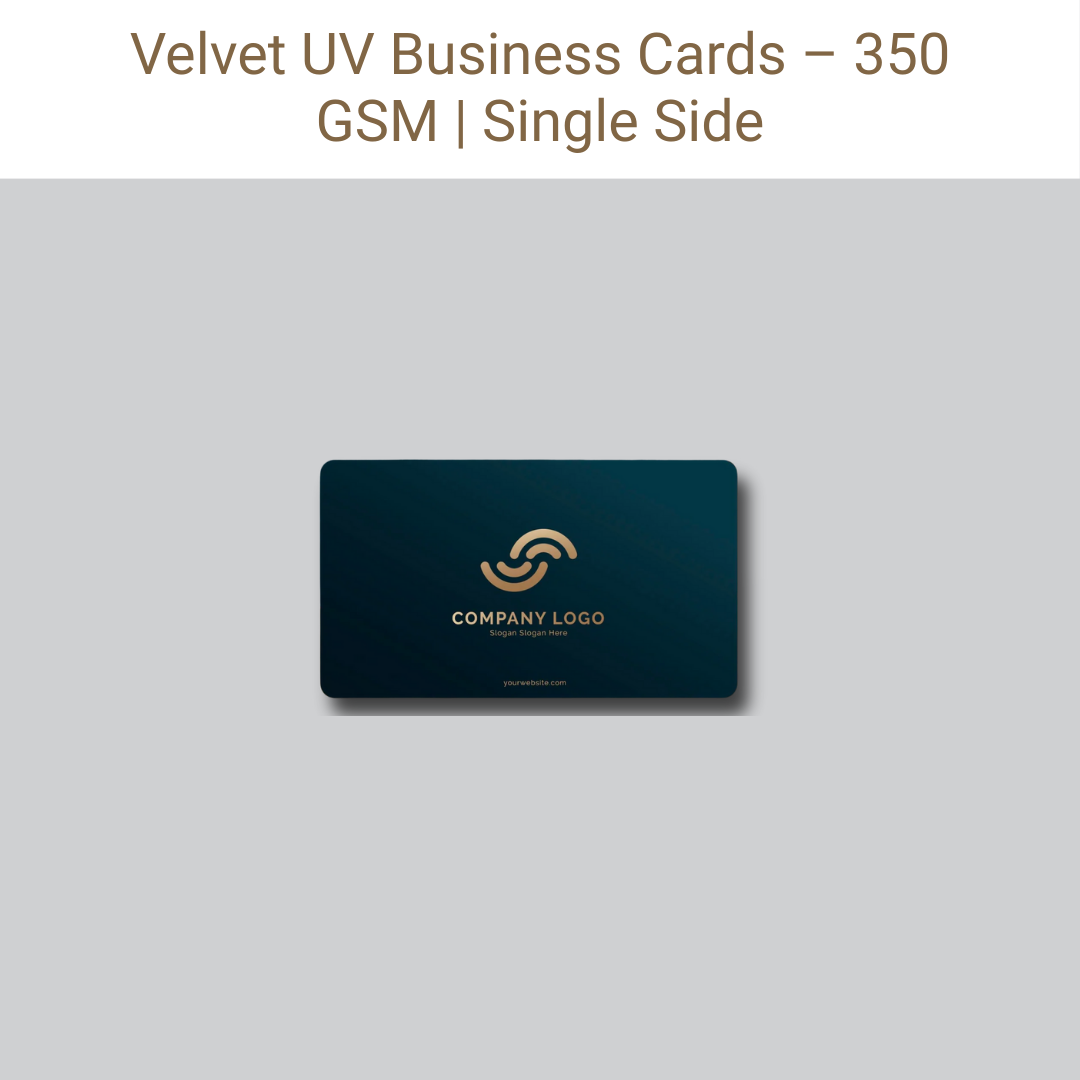 Picture of Velvet Card – 350 GSM – Single Side – UV 500 QTY 