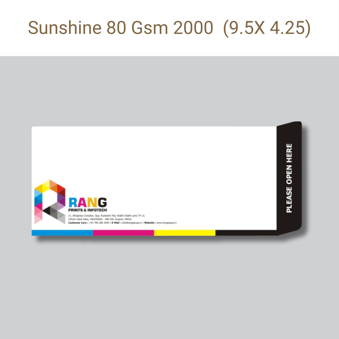 Picture of Sunshine Paper – 80 GSM – 9.5×4.25 in – Qty 2000