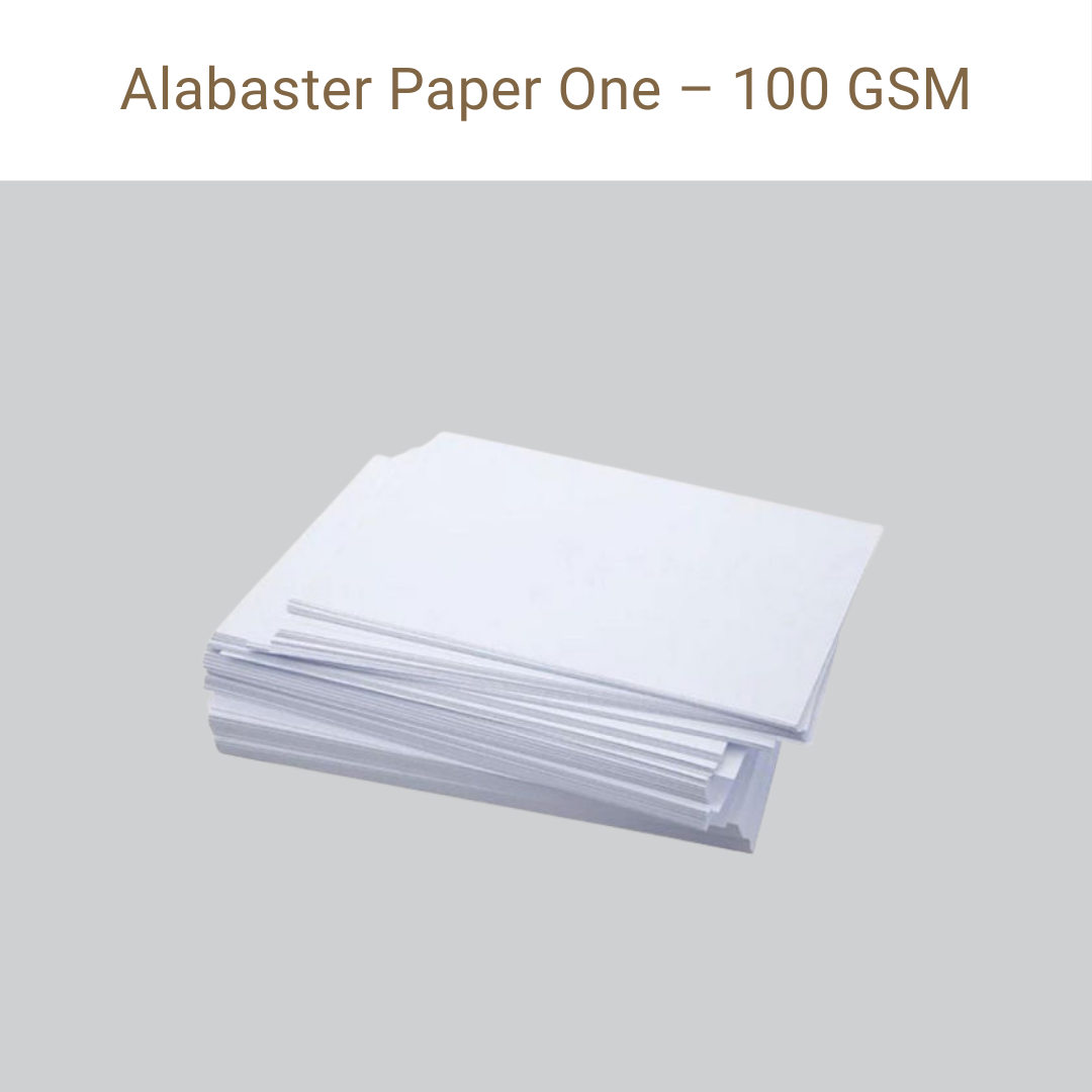 Picture of Alabaster Paper One – 100 GSM – Single Side – Qty 5000