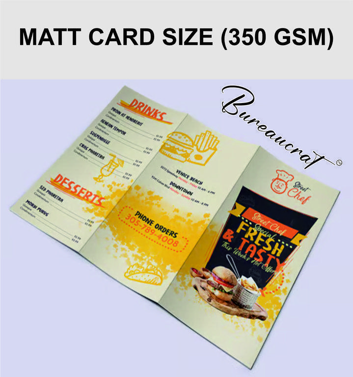 Picture of Matt UV Card – 350 GSM – Single Side – Lamination